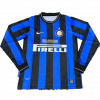maillot Inter Milan 2010 domicile bleu manches longues Retro