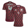 maillot E.ALVAREZ #4 Mexico 2024 domicile rouge