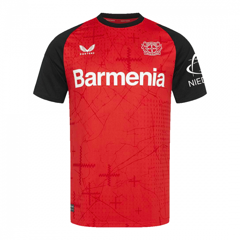 maillot Bayer Bayer 04 Leverkusen 2024/25 domicile rouge Player Version