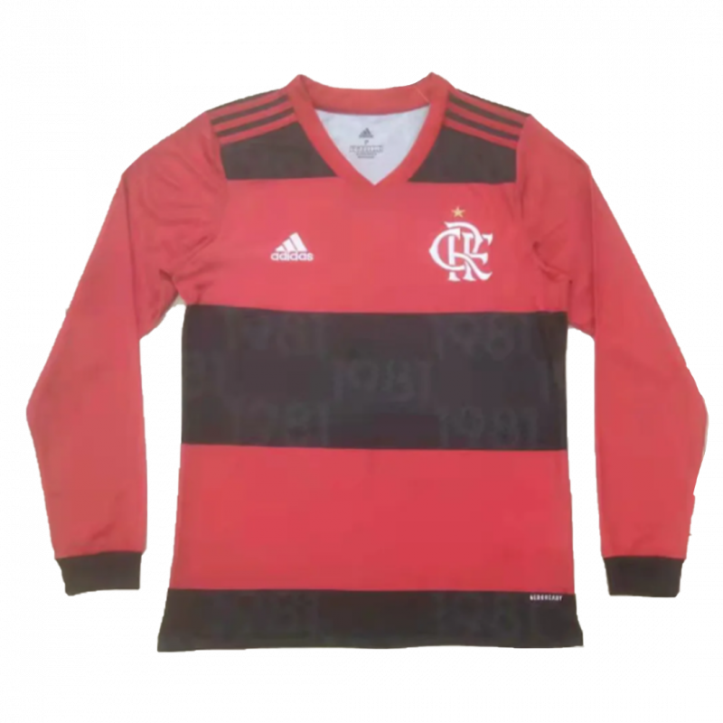 maillot CR Flamengo 2021/22 domicile rouge manches longues