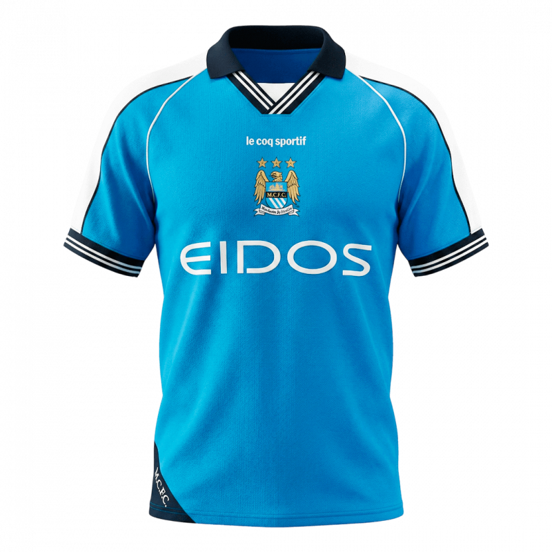 maillot Manchester City 1999/01 domicile bleu Retro