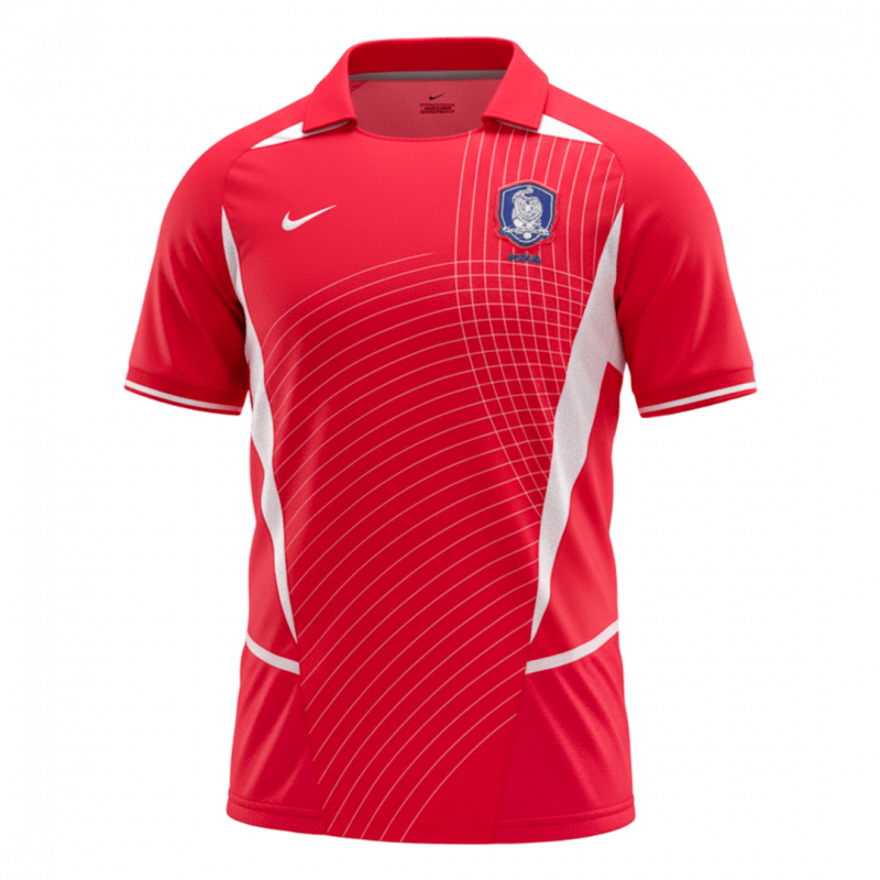 maillot South Korea 2002 domicile rouge Retro