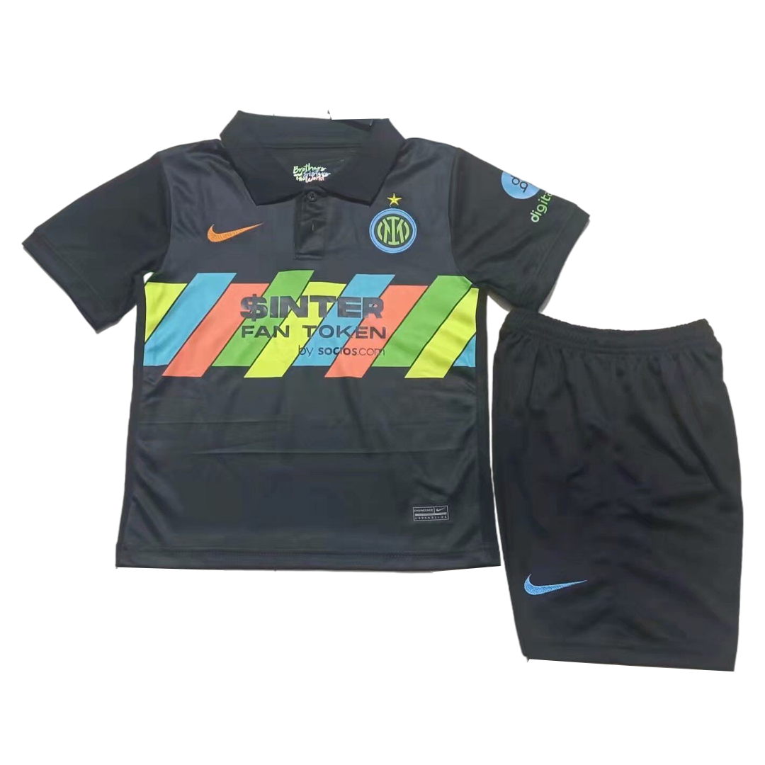 kit enfant Inter Milan 2021/22 troisième noir