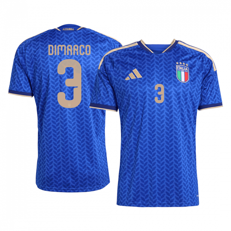 maillot DIMARCO #3 Italy 2026 domicile bleu Premium