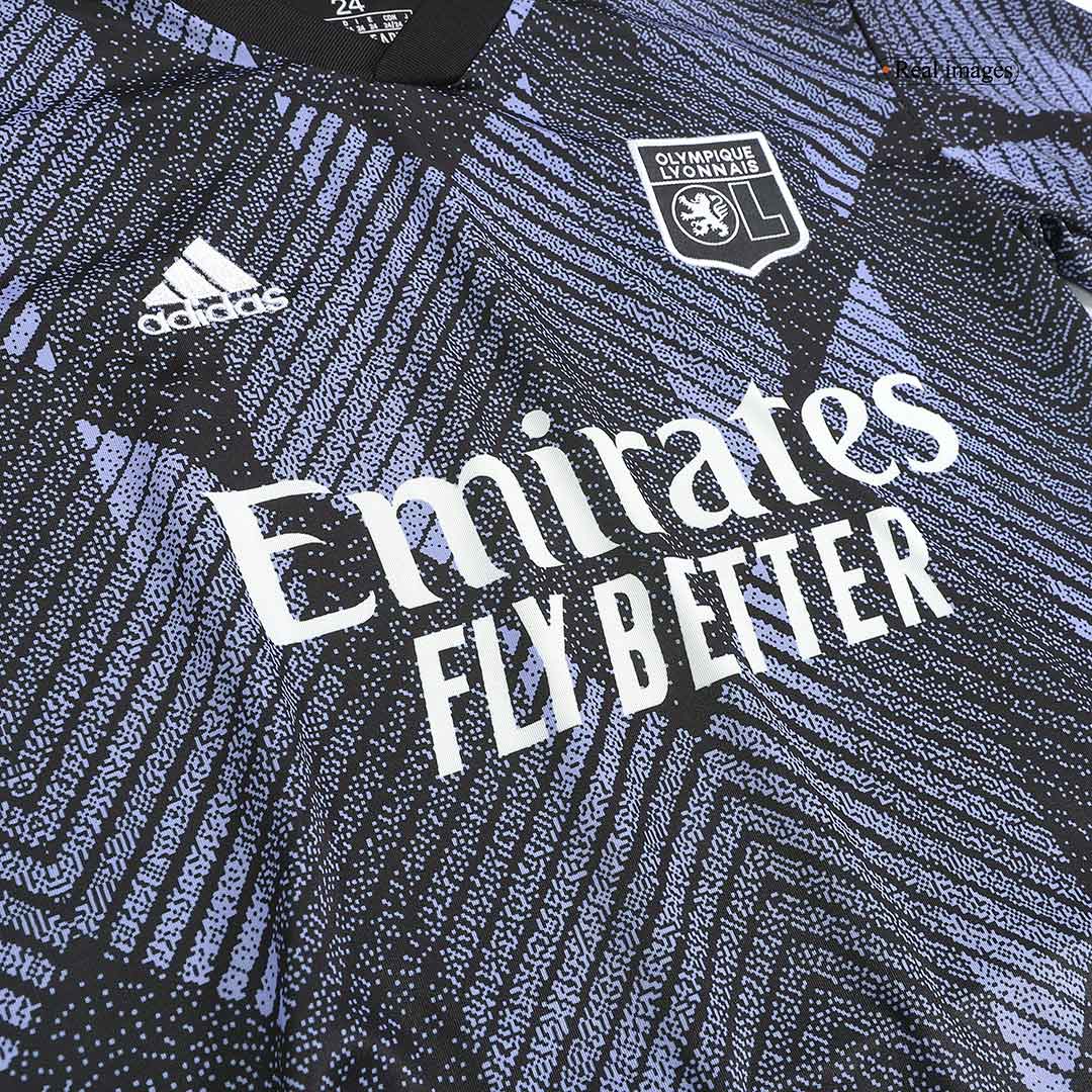 kit enfant Olympique Lyonnais 2022/23 troisième noir