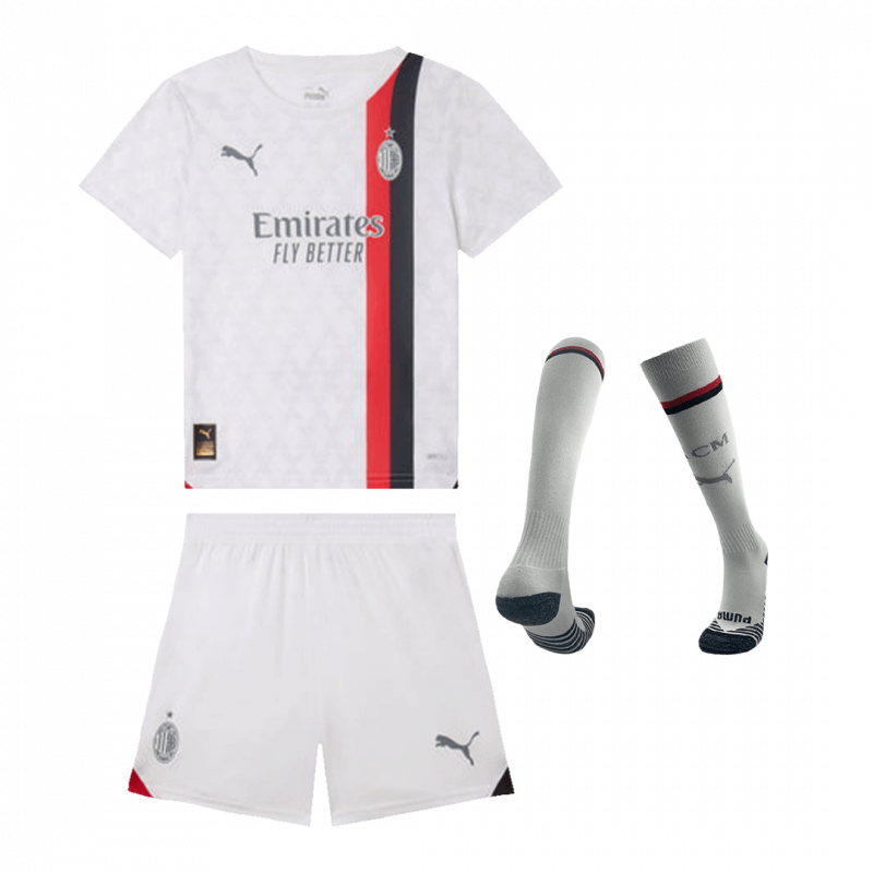kit enfant AC Milan 2023/24 extérieur blanc