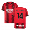 maillot REIJNDERS #14 AC Milan 2023/24 domicile rouge Premium