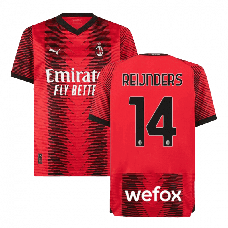 maillot REIJNDERS #14 AC Milan 2023/24 domicile rouge Premium