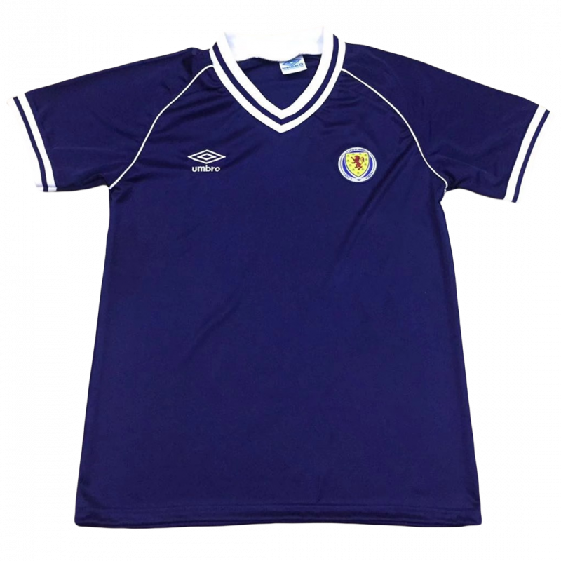 maillot Scotland 1982 domicile bleu Retro