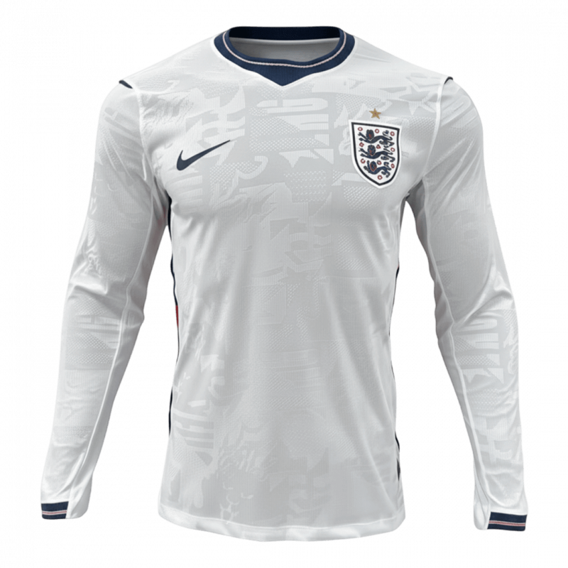 maillot England 2026 domicile blanc Player Version manches longues