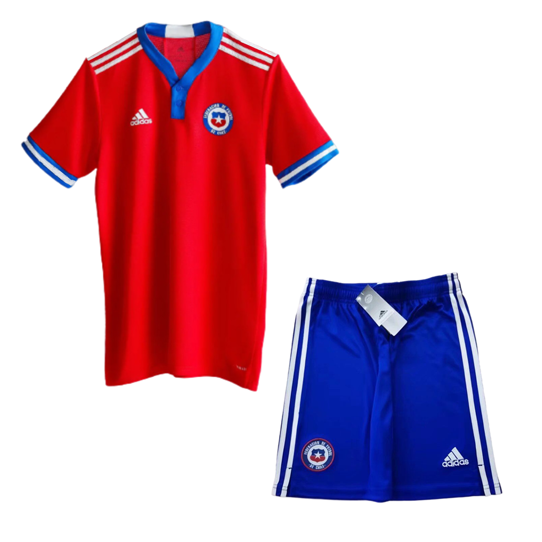 kit enfant Chile 2021/22 domicile rouge