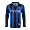 maillot Inter Milan 1998/99 domicile noir manches longues Retro