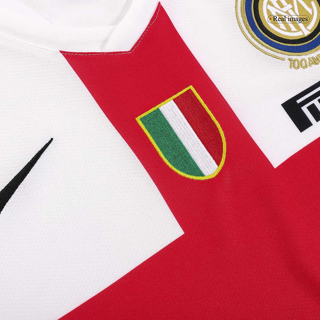 maillot Inter Milan 2007/08 extérieur blanc Retro