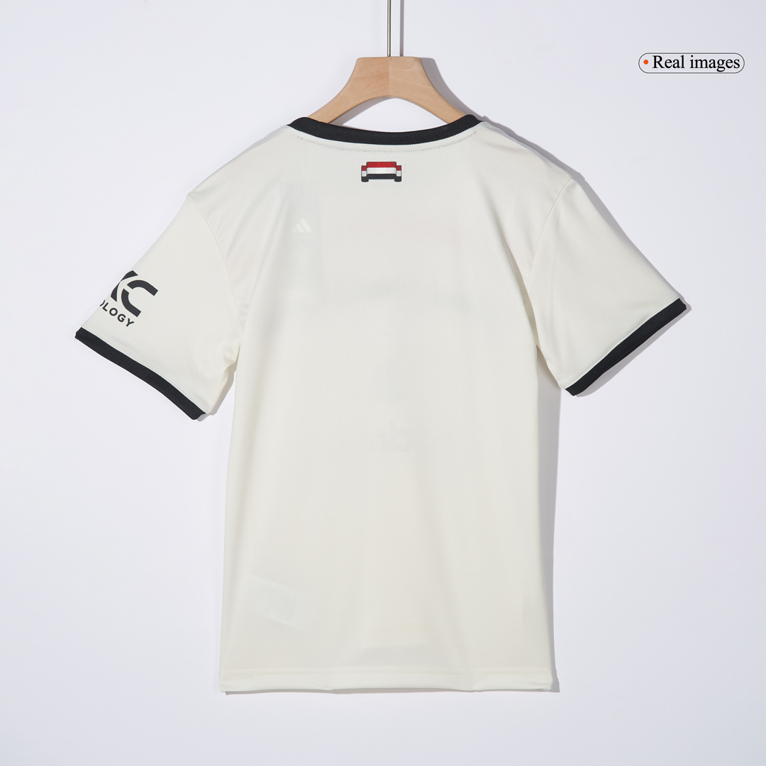 kit enfant Manchester United 2024/25 troisième blanc