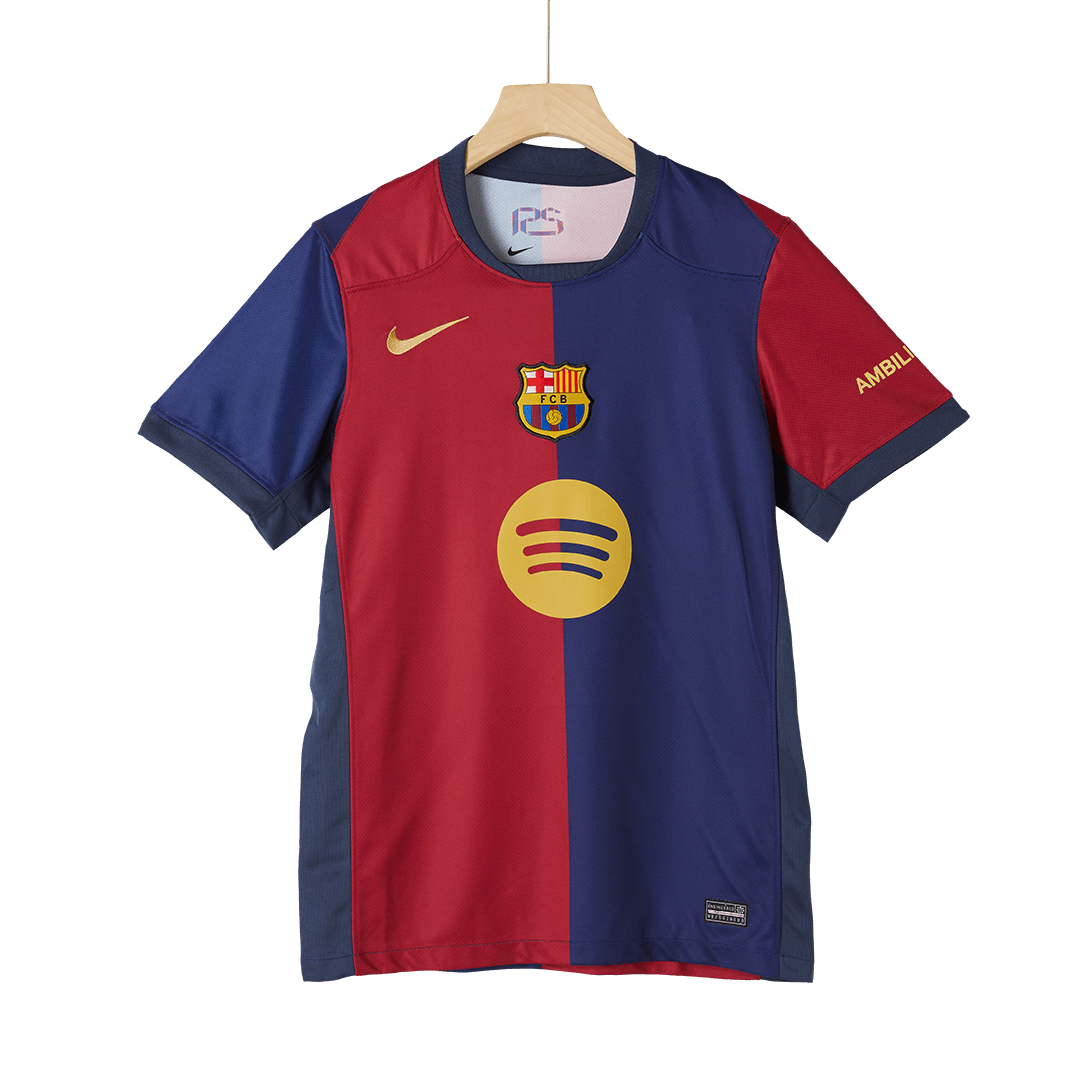 maillot Barcelona 2024/25 domicile bleu logo Spotify sans texte