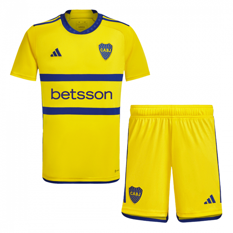 kit enfant Boca Juniors 2023/24 extérieur jaune