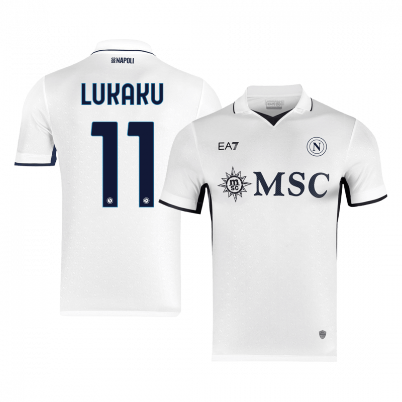maillot LUKAKU #11 Napoli 2024/25 extérieur blanc Player Version