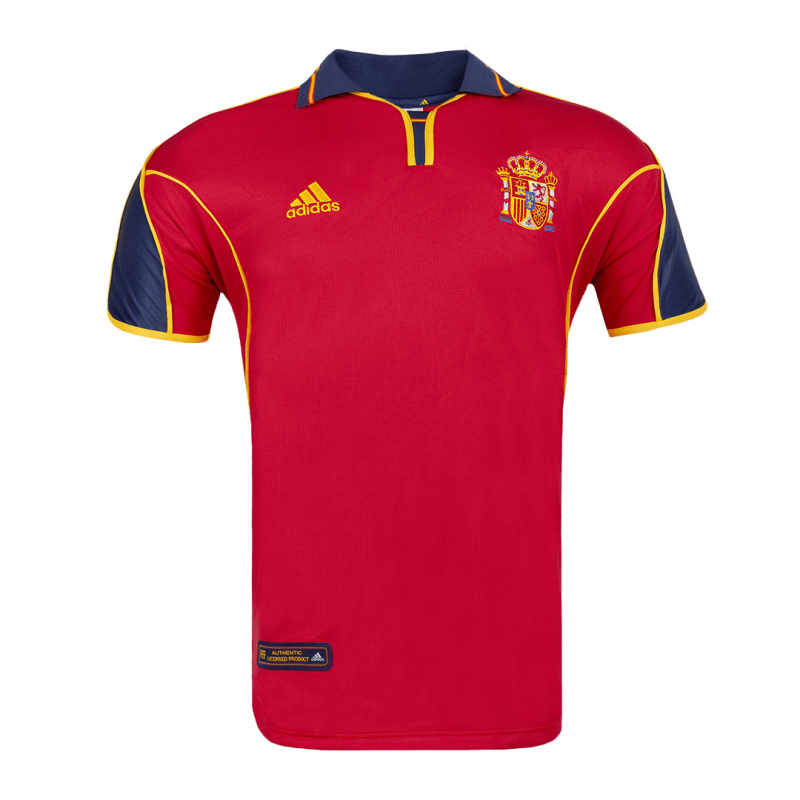 maillot Spain 2000 domicile rouge Retro
