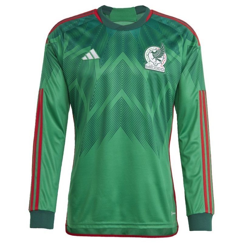 maillot Mexico 2022 domicile vert manches longues