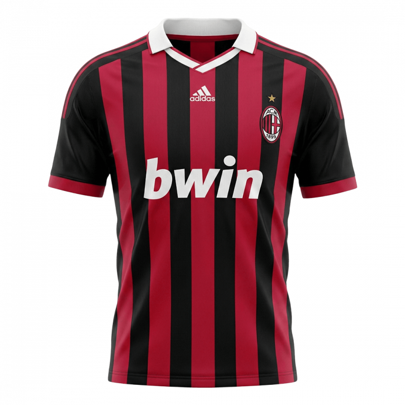 maillot AC Milan 2009/10 domicile noir Retro
