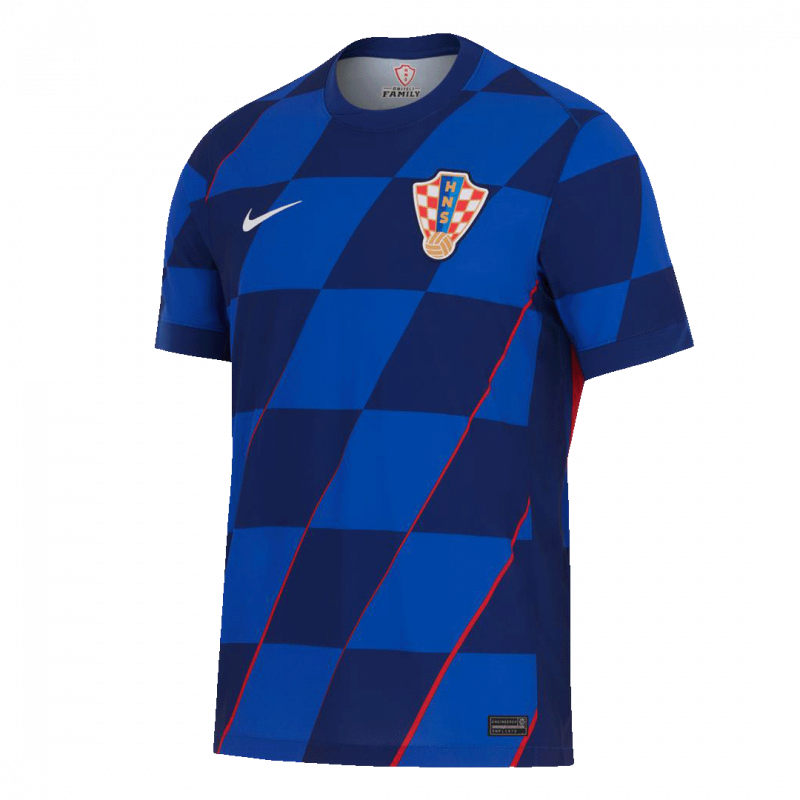 maillot Croatia 2024 extérieur bleu