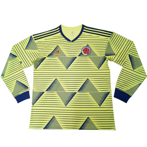 maillot Colombia 2019 domicile jaune manches longues
