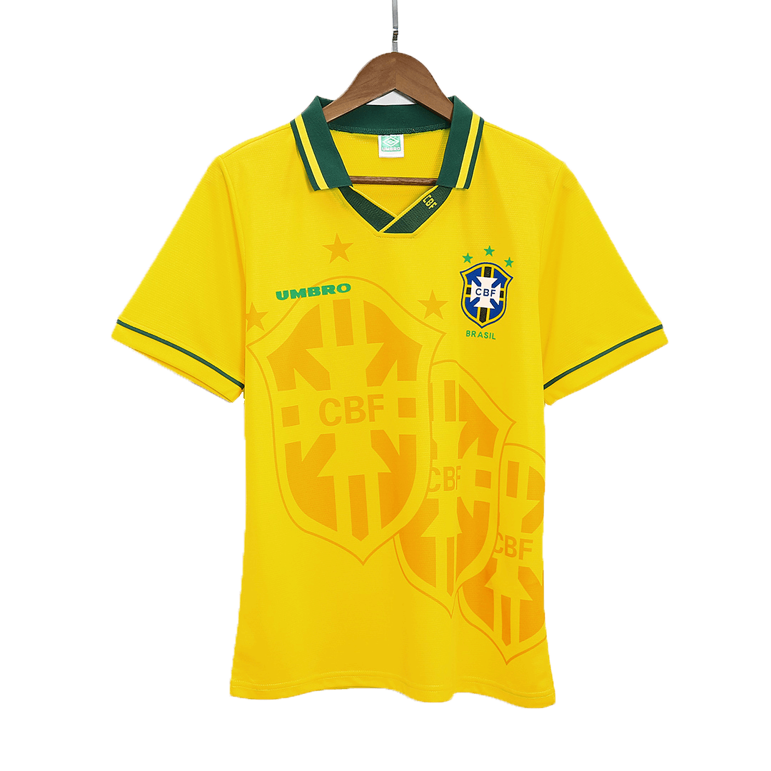 maillot Brazil 1993/94 domicile jaune Retro
