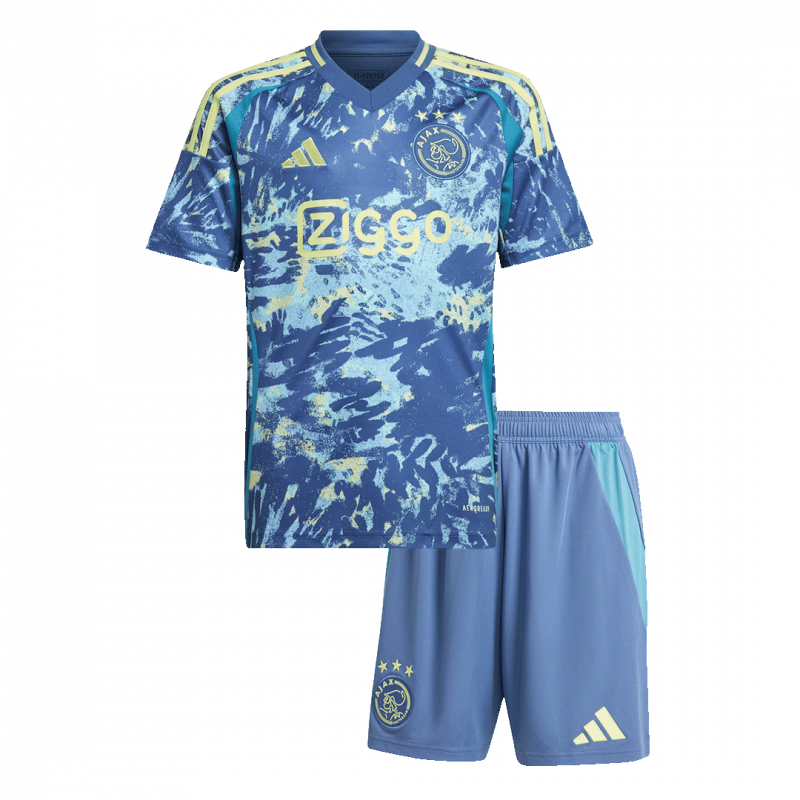 kit enfant Ajax 2024/25 extérieur bleu