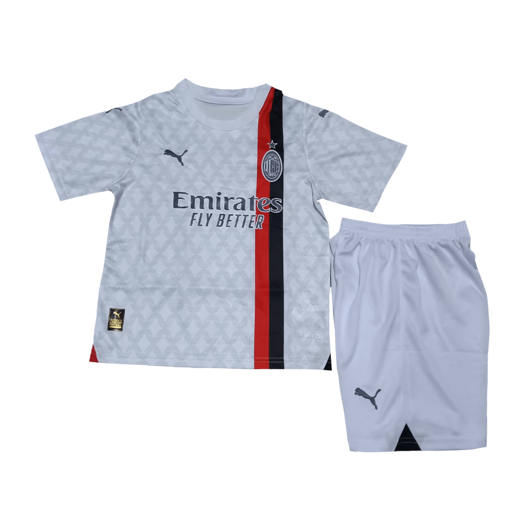 kit enfant AC Milan 2023/24 extérieur blanc