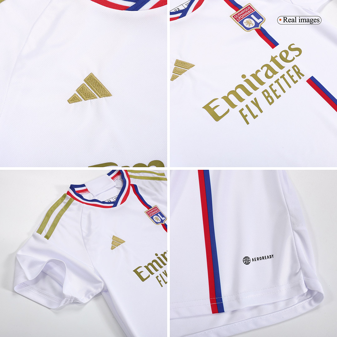 kit enfant Olympique Lyonnais 2023/24 domicile blanc