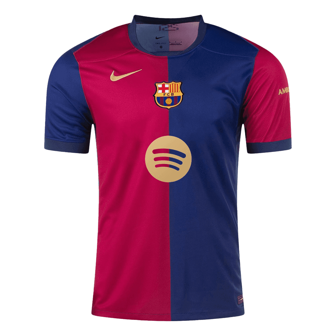 maillot Barcelona 2024/25 domicile bleu logo Spotify sans texte