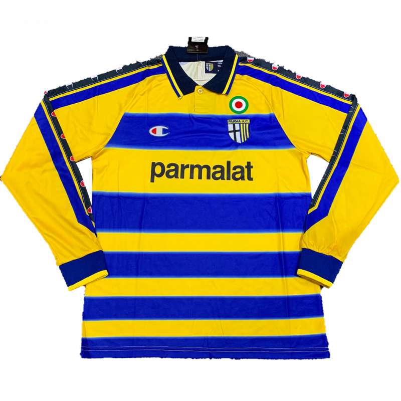 maillot Parma Calcio 1913 1999/00 extérieur jaune manches longues Retro