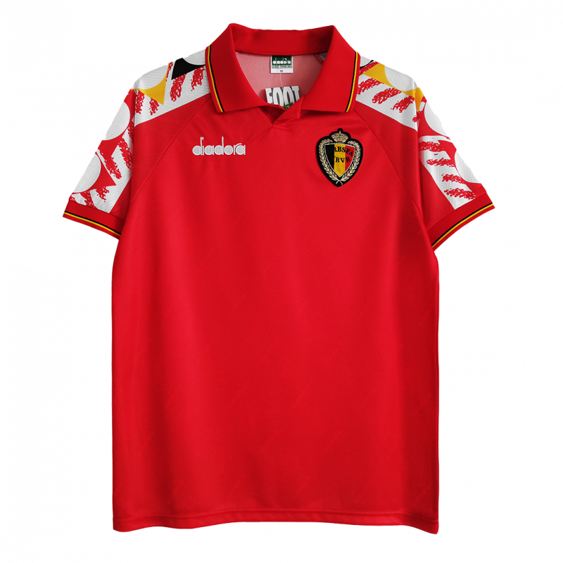 maillot Belgium 1995 domicile rouge Retro