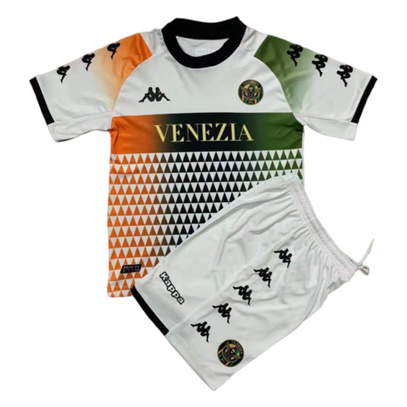 kit enfant Venezia FC 2021/22 extérieur blanc