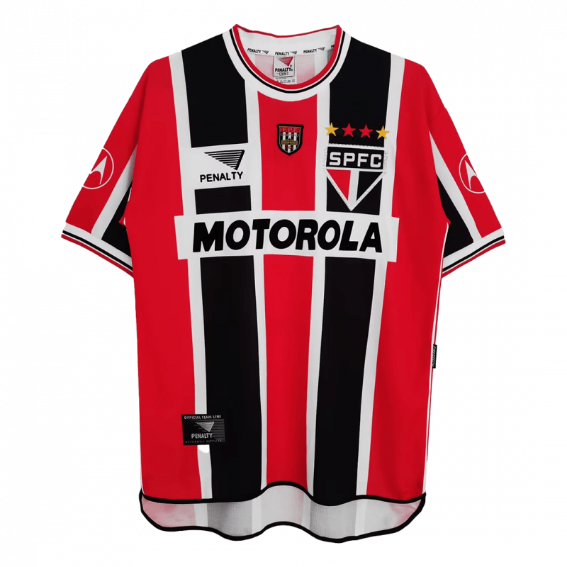 maillot Sao Paulo FC 2000 extérieur rouge Retro