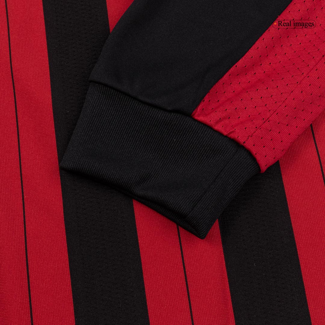 maillot AC Milan 2013/14 domicile noir manches longues Retro