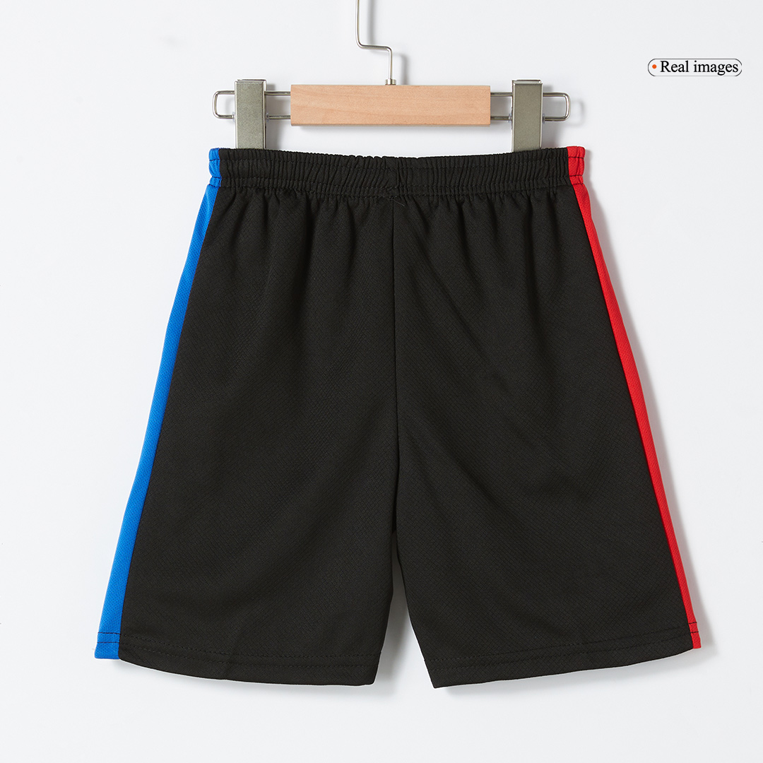 Barcelona 2024/25 extérieur Black logo Spotify sans texte Kids Kit