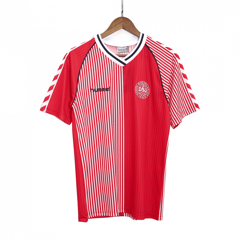 maillot Denmark 1986 domicile orange Retro