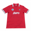 maillot Napoli 1988/89 troisième rouge Retro