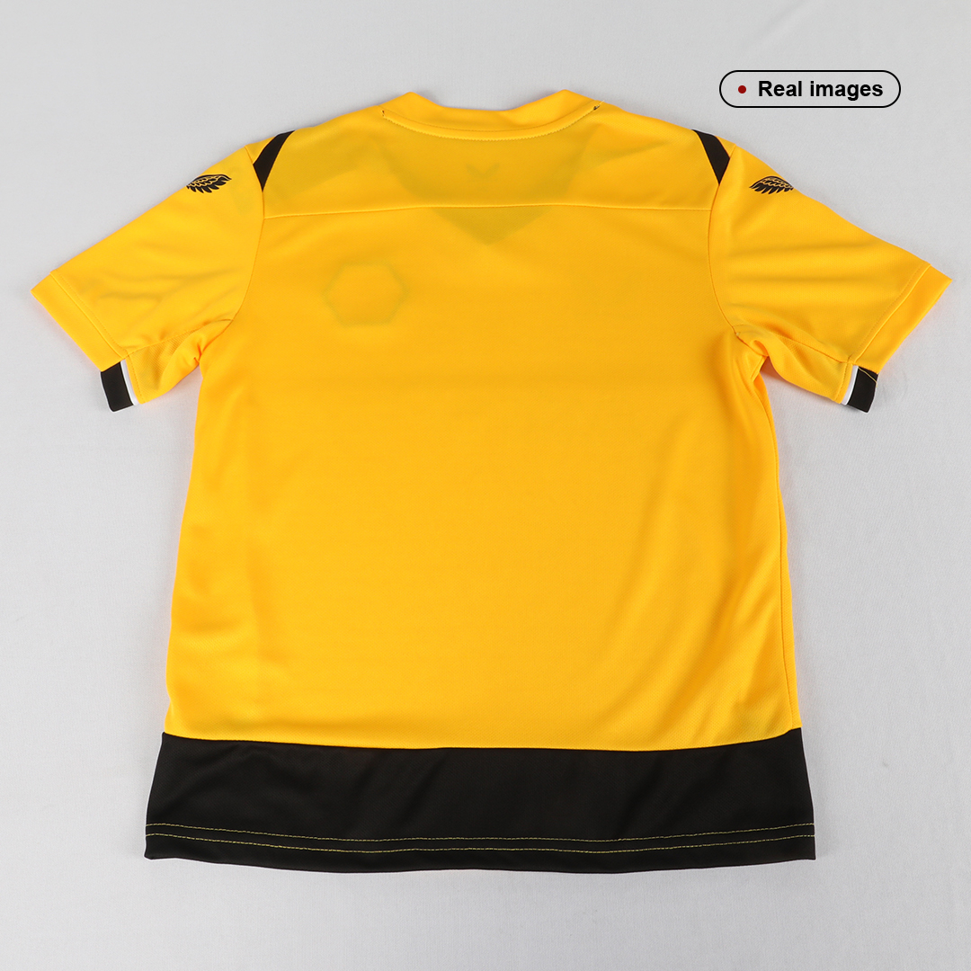 kit enfant Wolverhampton Wanderers 2022/23 domicile jaune
