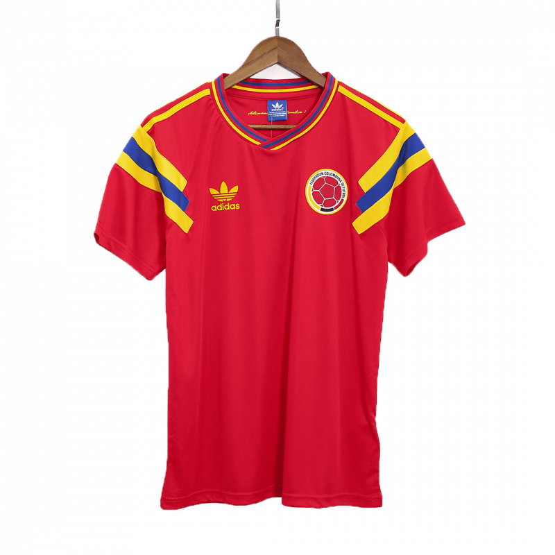 maillot Colombia 1990 extérieur rouge