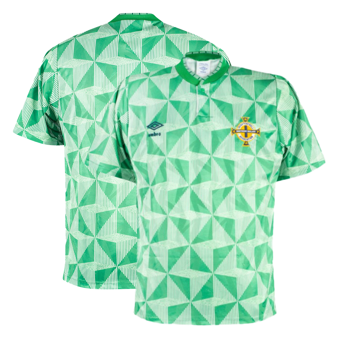 maillot Northern Ireland 1990 domicile vert Retro