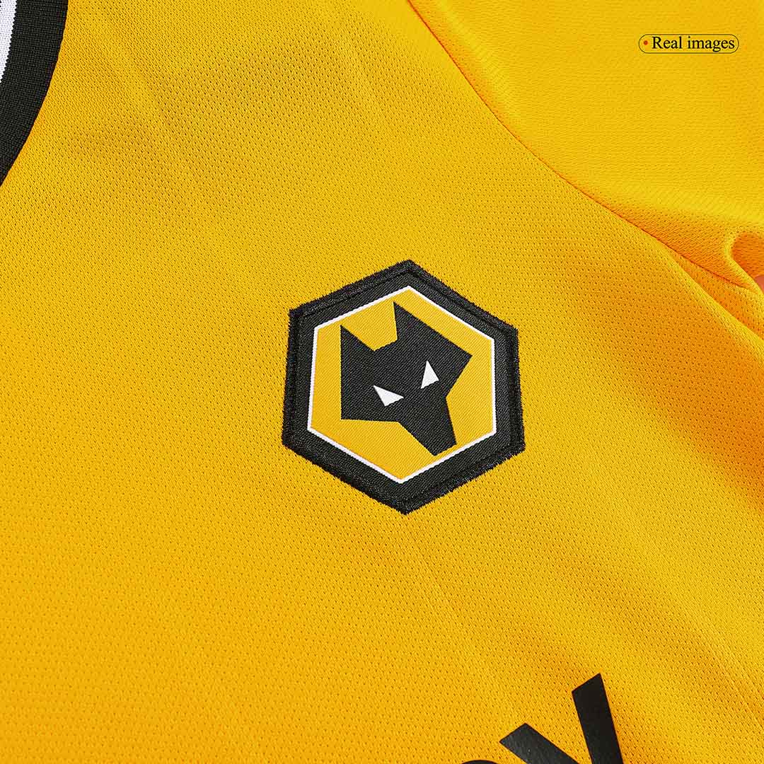 kit enfant Wolverhampton Wanderers 2023/24 domicile jaune