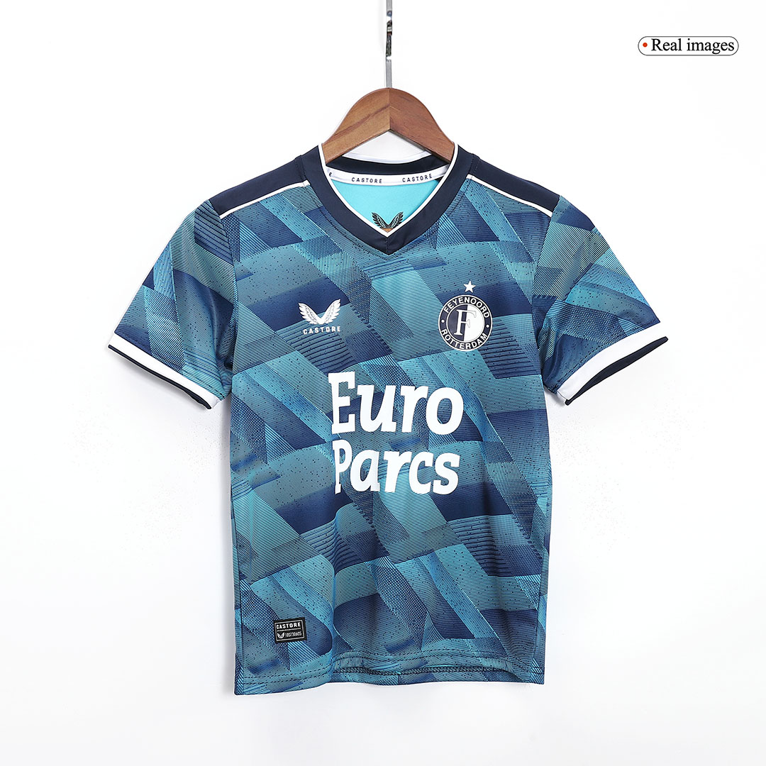 kit enfant Feyenoord 2023/24 extérieur bleu