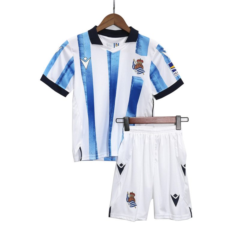 kit enfant Real Sociedad 2023/24 domicile blanc