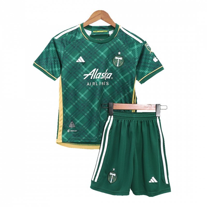 kit enfant Portland Timbers 2023 domicile vert