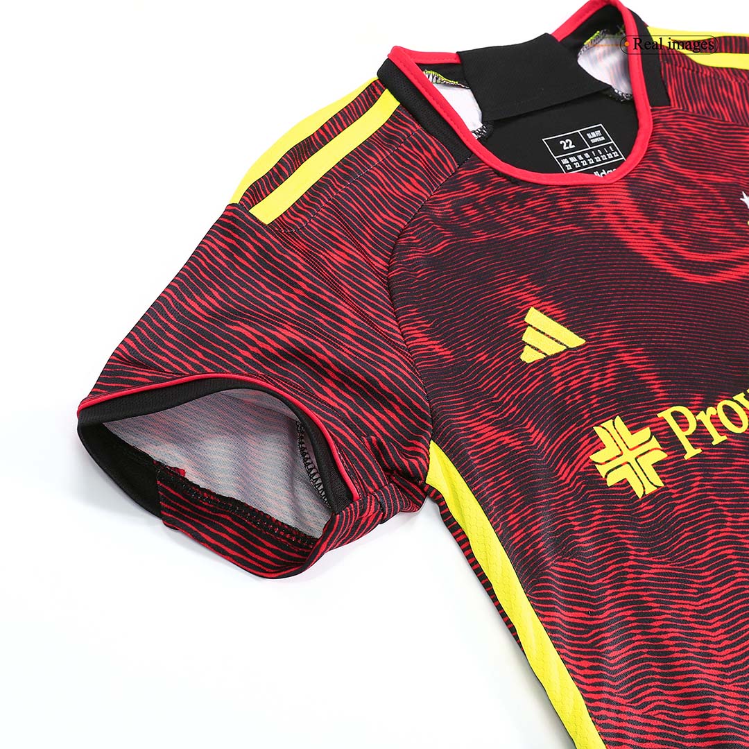 kit enfant Seattle Sounders 2023 extérieur rouge