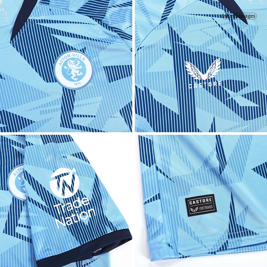 kit enfant Aston Villa 2023/24 troisième bleu