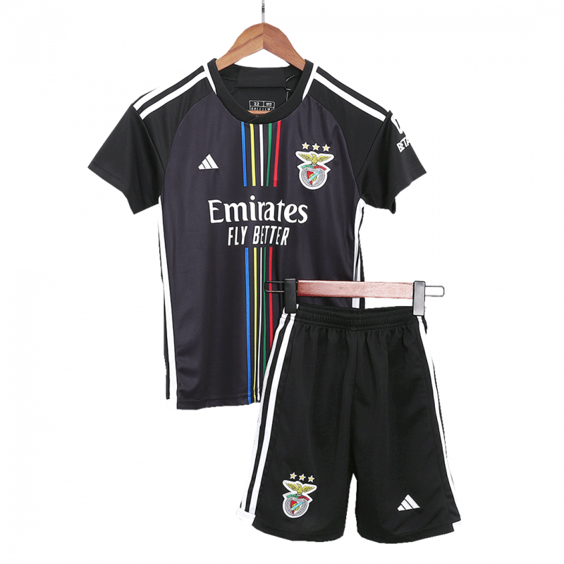 kit enfant Benfica 2023/24 extérieur noir
