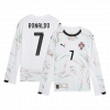 maillot RONALDO #7 Portugal 2025 extérieur blanc manches longues